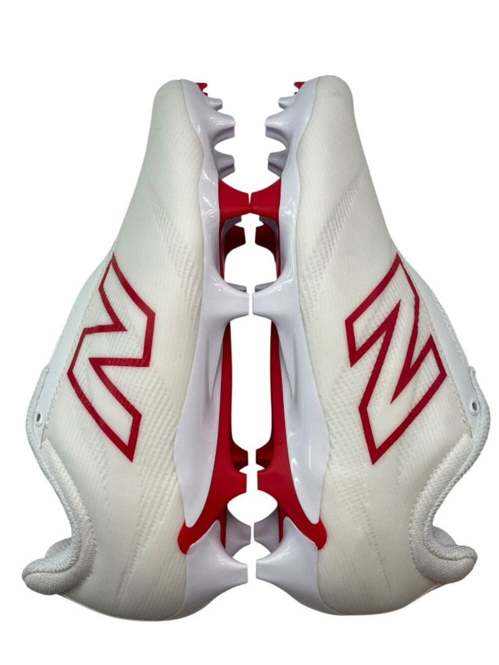 New Balance Burn X4 Lacrosse Cleats White / Red Men's Size 6.5 NWOT - Picture 6 of 9